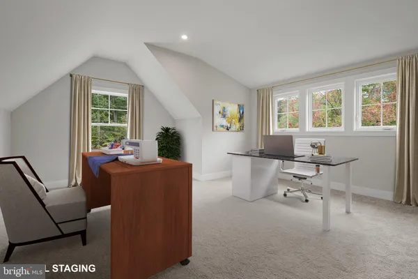 a living room with furniture and window