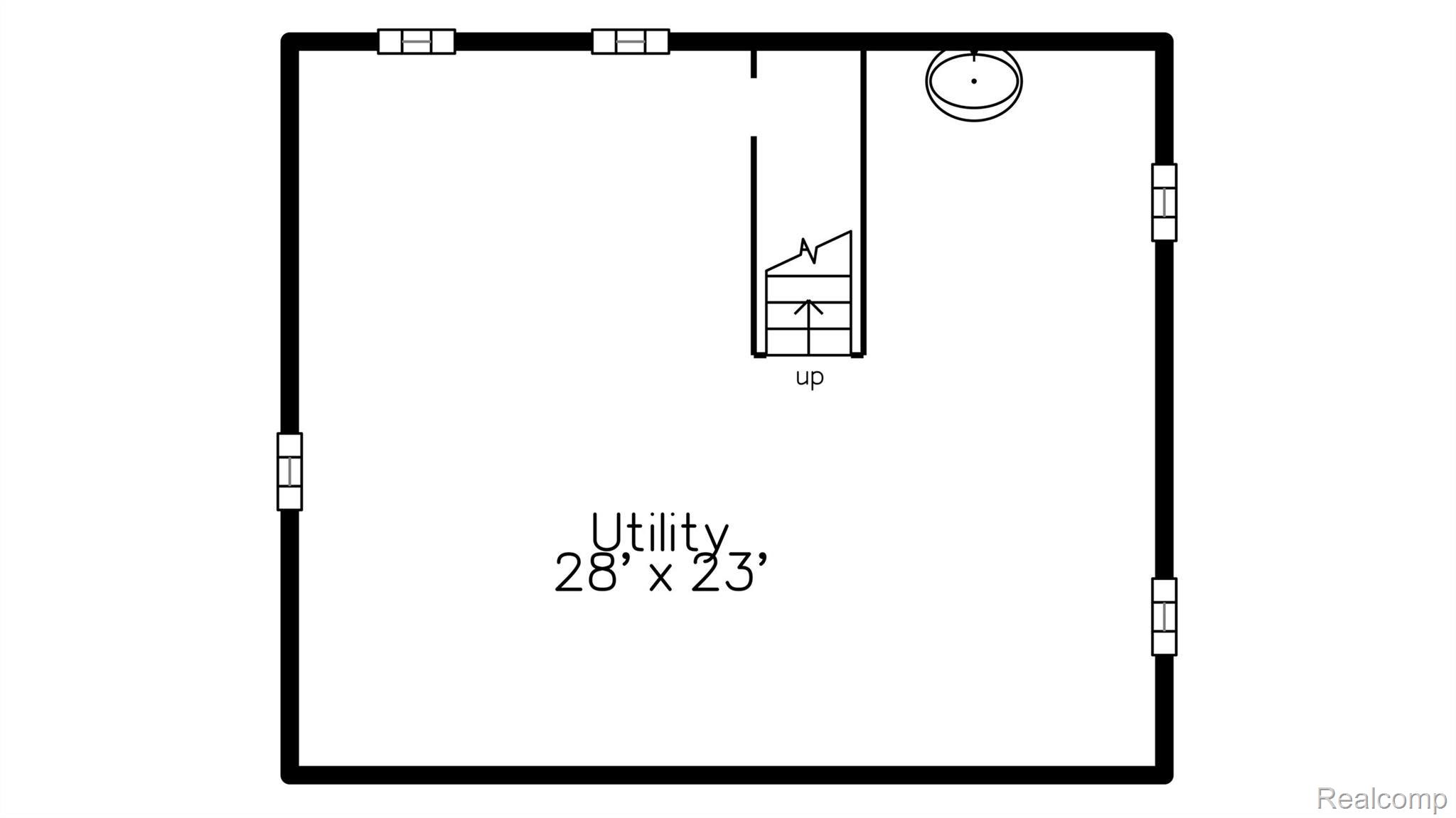 16741 East Eight Mile Road Eastpointe, MI 48021 - Photo 28 of 31 basement2_floorhc.jpg