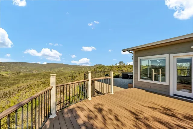 a view of lake and mountain