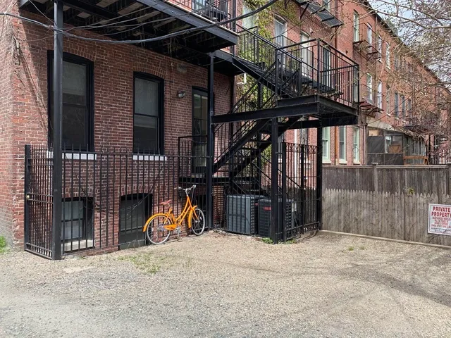 a view of a house with a snow on the wall
