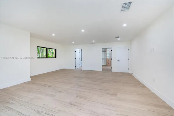 a view of an empty room