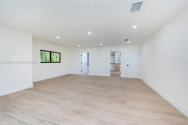 a view of an empty room