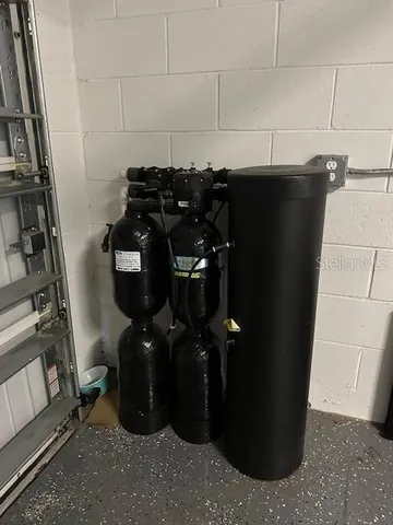 a view of water heater room