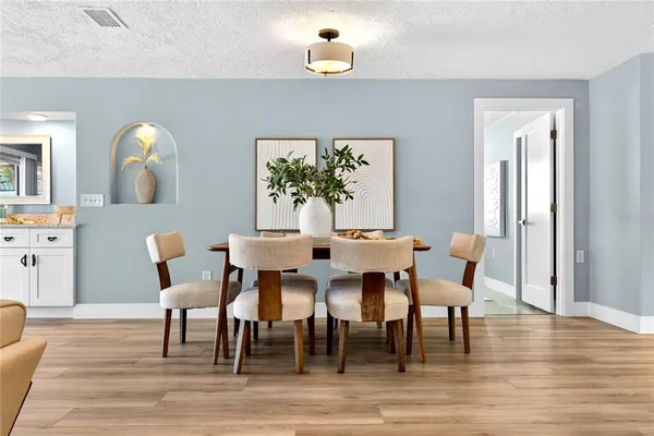 a living room filled with furniture