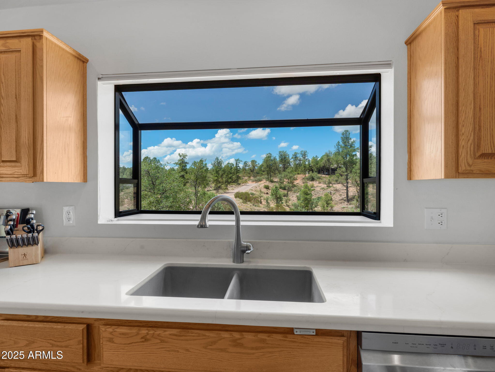 1111 South Sutton Road Payson, AZ 85541 - Photo 16 of 50 a kitchen with a sink and large window