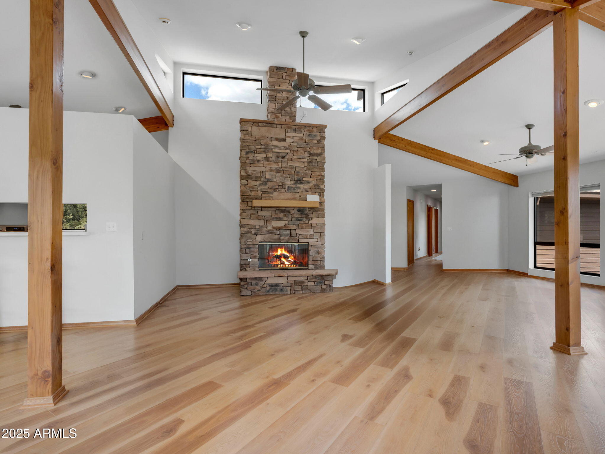1111 South Sutton Road Payson, AZ 85541 - Photo 4 of 50 a view of a hallway with wooden floor and staircase