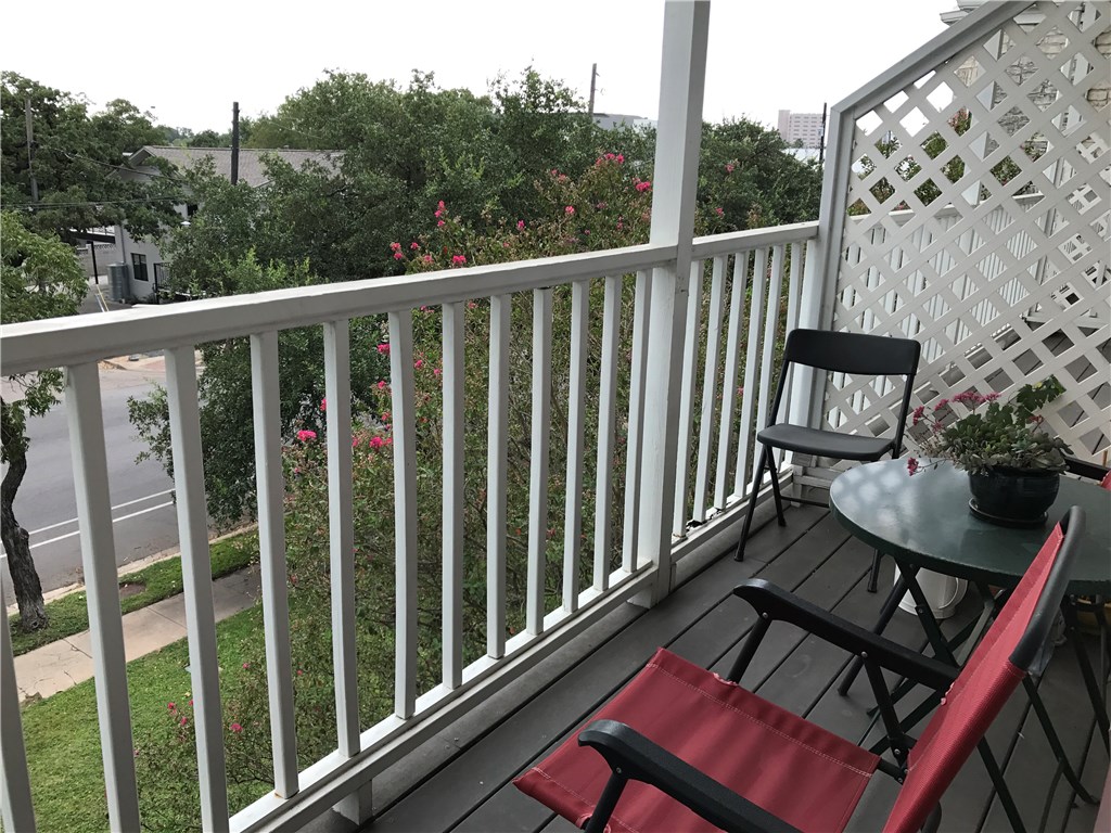 3400 Speedway, Unit 304 Austin, TX 78705 - Photo 12 of 12 a view of a balcony with chairs