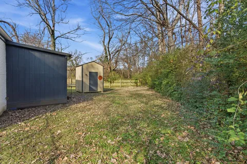 a backyard of a house