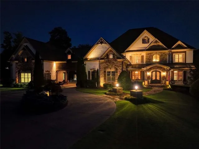 a front view of a house having yard