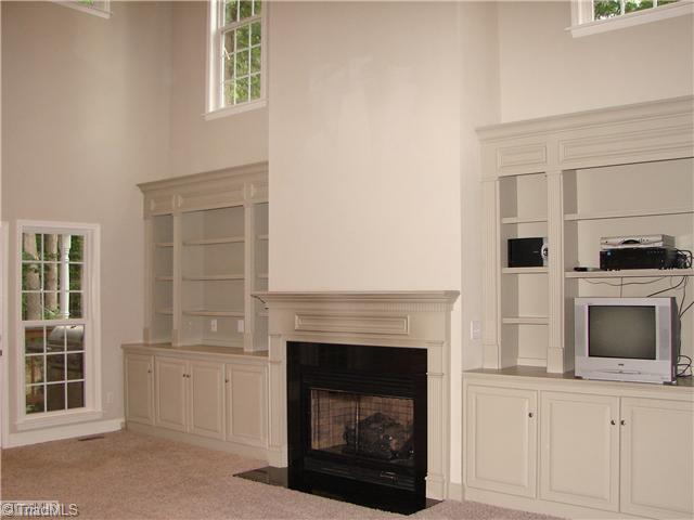 256 Old March Road Advance, NC 27006 - Photo 10 of 15 Living Room. Lots of built in shelving and cabinets