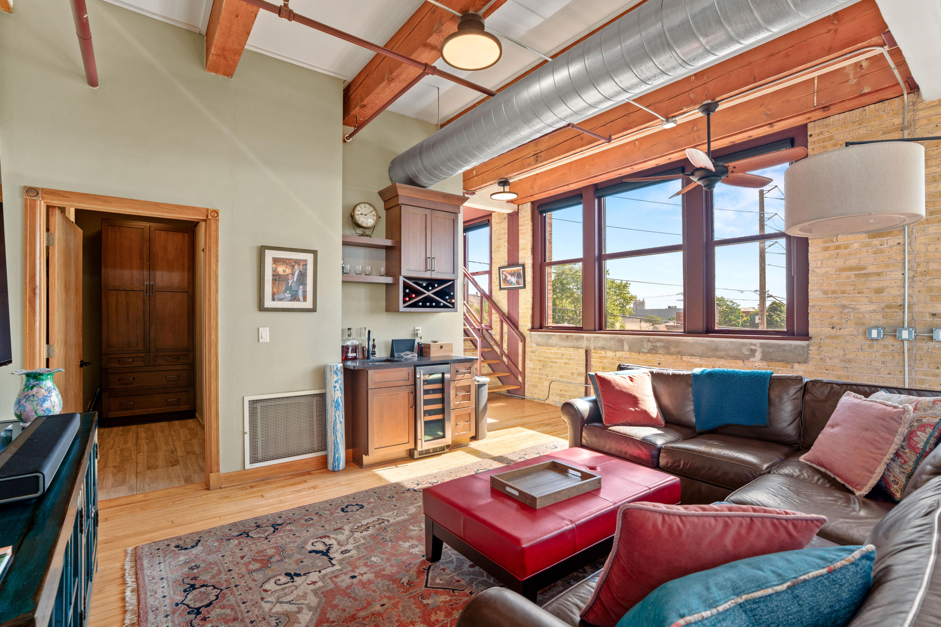 215 West Maple Street, Unit 312 Milwaukee, WI 53204 - Photo 2 of 41 Wet Bar w/Wine Fridge