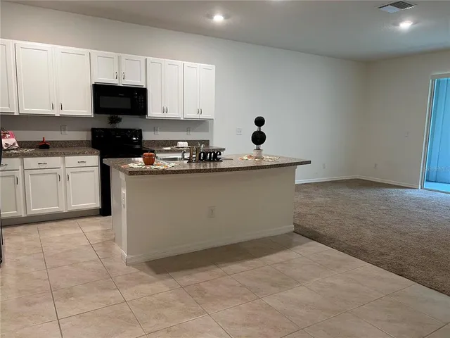 a kitchen with a sink a counter top space cabinets and stainless steel appliances