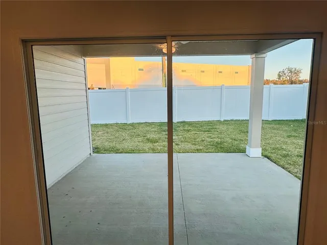 a view of a room with window