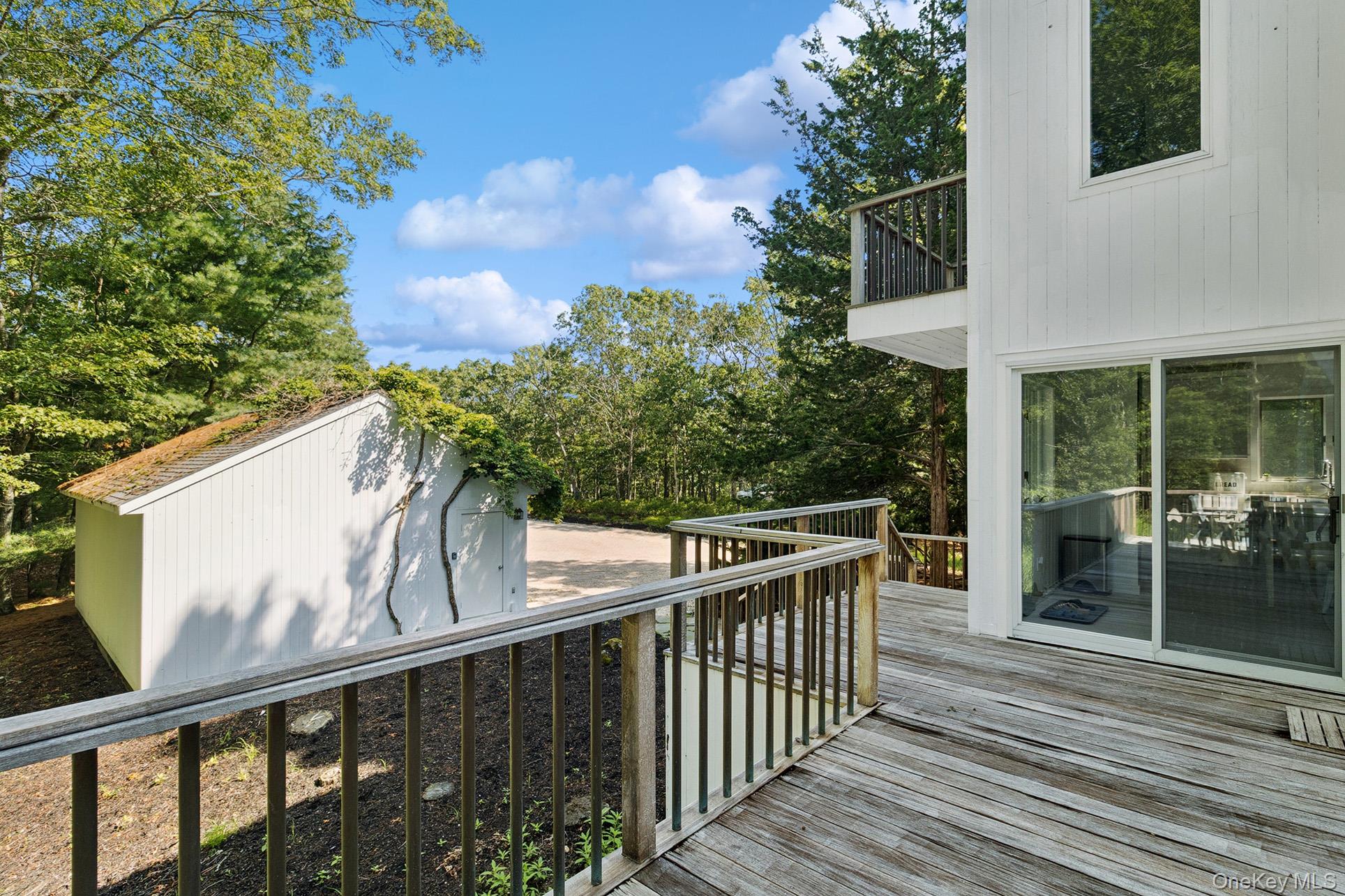 28 Ridge Road Wainscott, NY 11937 - Photo 13 of 40 a view of balcony with furniture