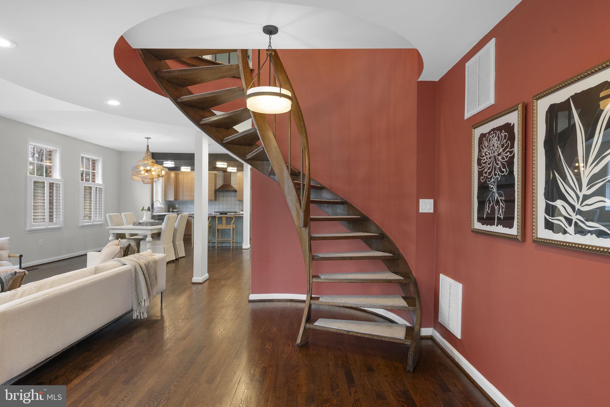 1100 South River Landing Road Edgewater, MD 21037 - Photo 17 of 53 Elegant spiral staircase centerpiece!
