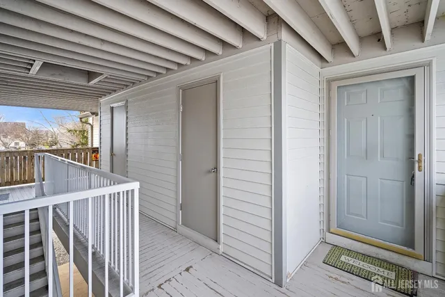 a view of a city from a balcony