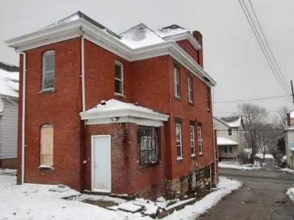 a front view of a house