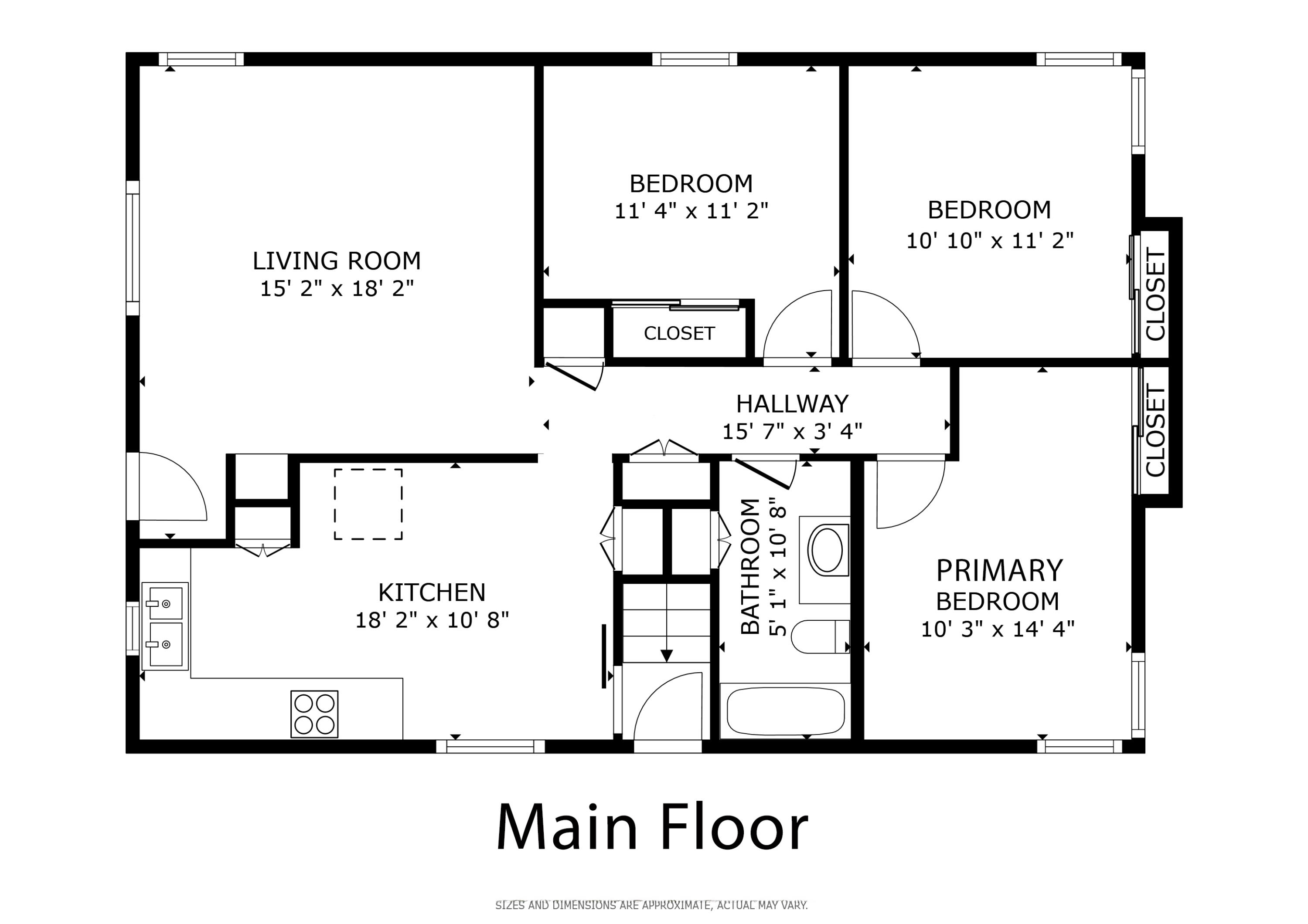 1525 George Street Manitowoc, WI 54220 - Photo 29 of 29 Floor Plan, main level