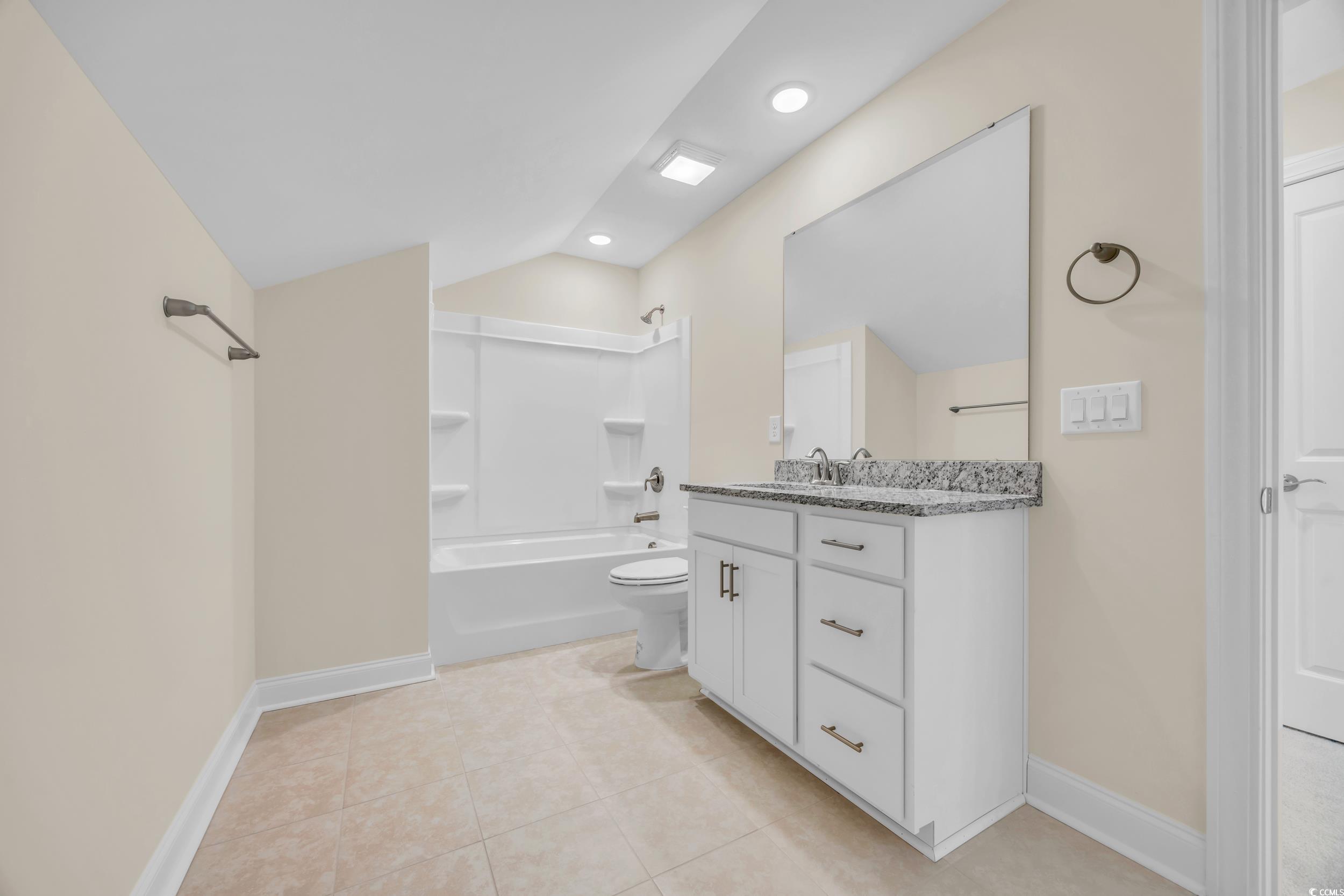 547 Beckham Court Murrells Inlet, SC 29576 - Photo 22 of 40 Full bathroom with vanity, tile patterned flooring