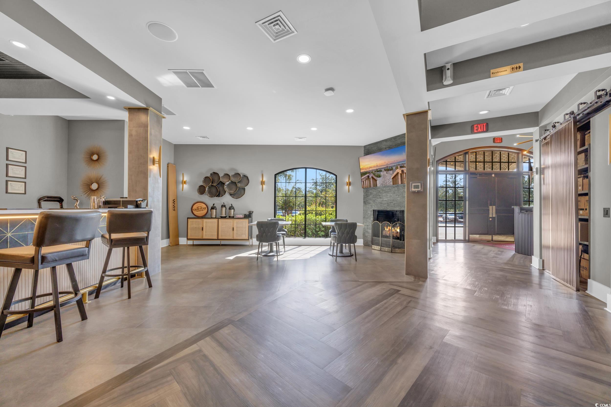547 Beckham Court Murrells Inlet, SC 29576 - Photo 32 of 40 Interior space featuring parquet floors, a barn do