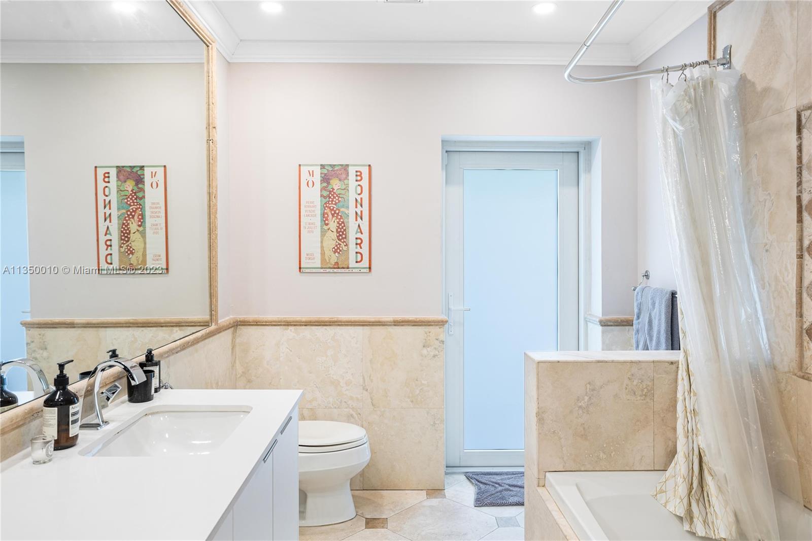 441 Miller Road Coral Gables, FL 33146 - Photo 24 of 34 a bathroom with a sink toilet and shower