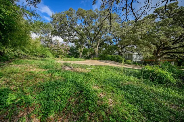a big yard with lots of green space