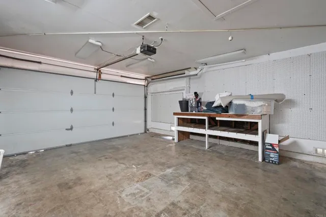 a view of a room with racks