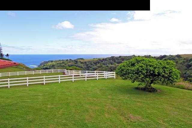 342 Kulike Road, Unit 1 Haiku, HI 96708 - Photo 3 of 30 a view of a green field with wooden fence