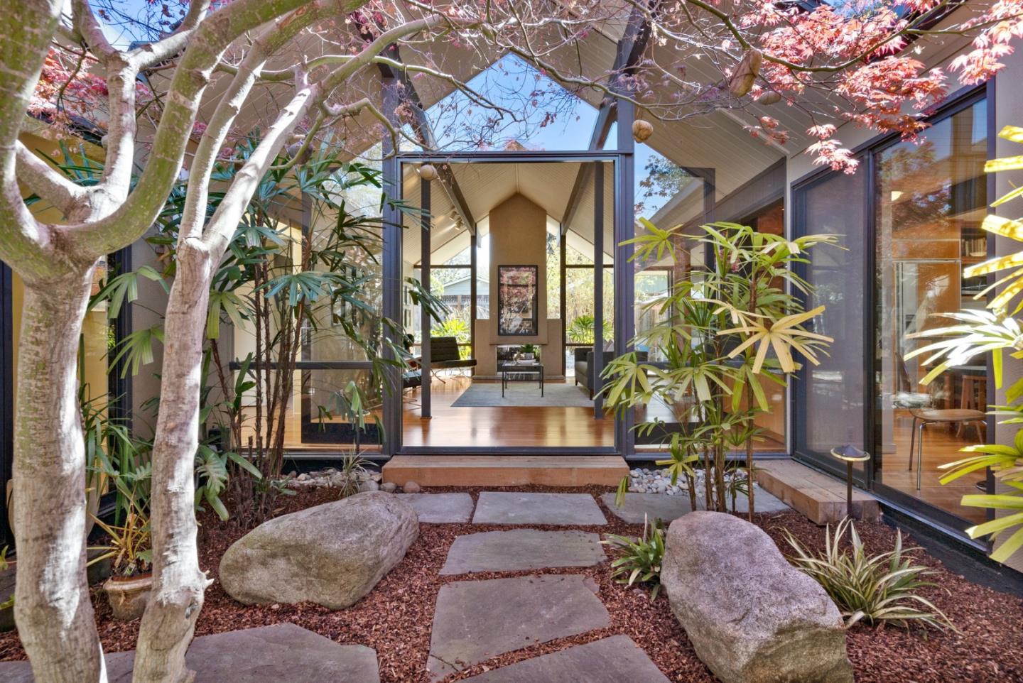 a front view of a house