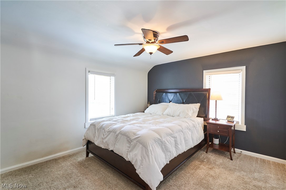 5215 Mayview Road Lyndhurst, OH 44124 - Photo 12 of 27 Carpeted Master bedroom with Ceiling fan