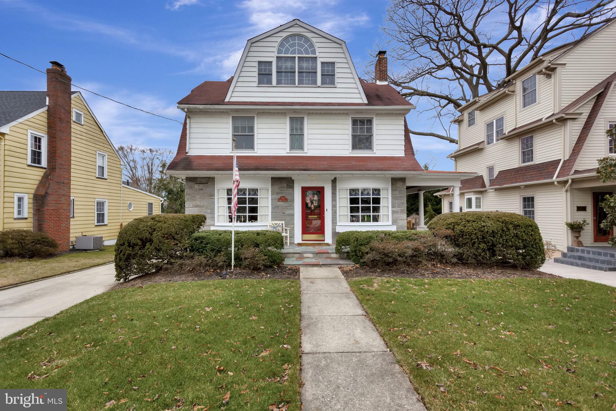 316 Chestnut Street Haddonfield, NJ 08033 - Photo 1 of 30 a front view of a house with a yard