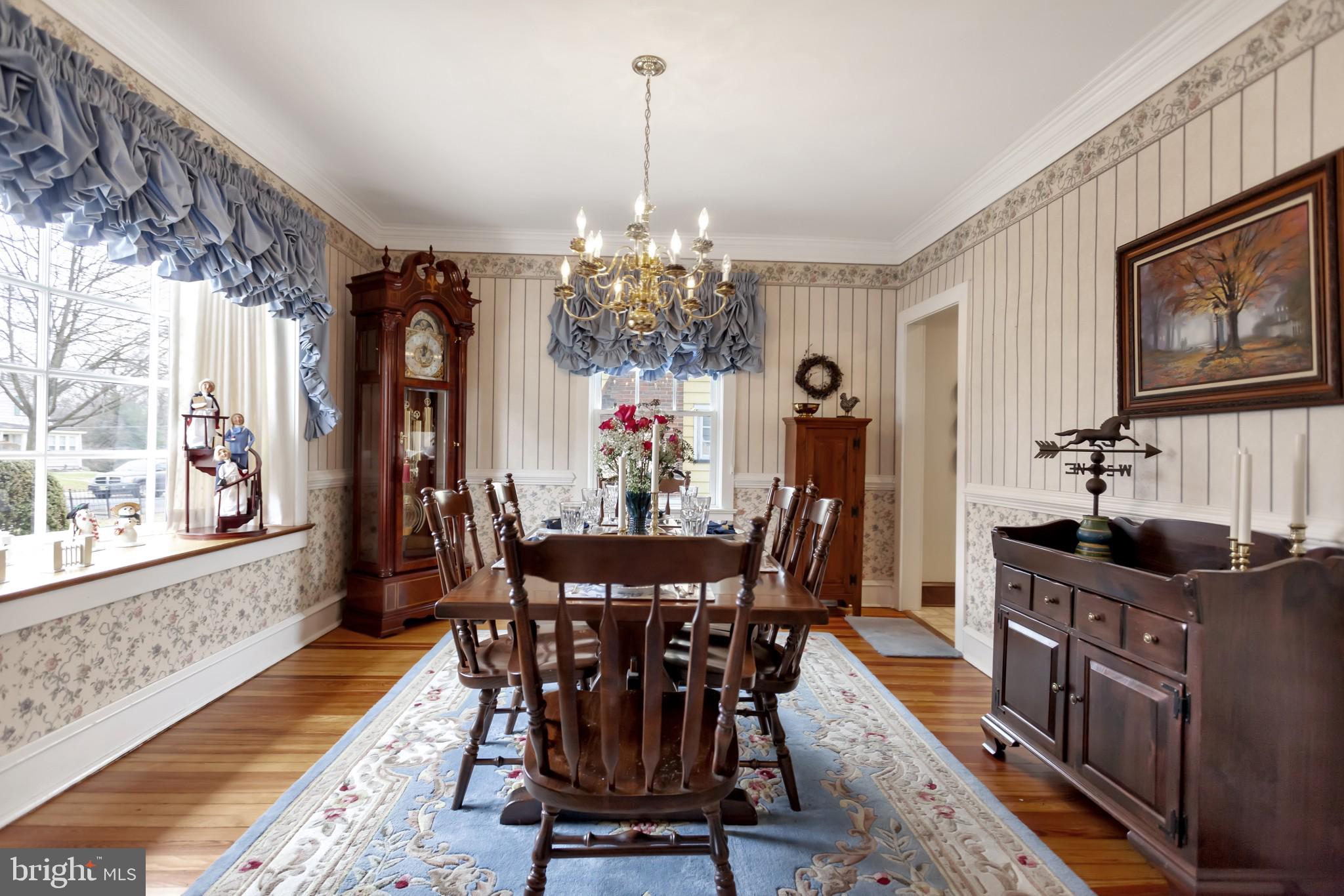 316 Chestnut Street Haddonfield, NJ 08033 - Photo 8 of 30 a view of a dining room with furniture window and wooden floor