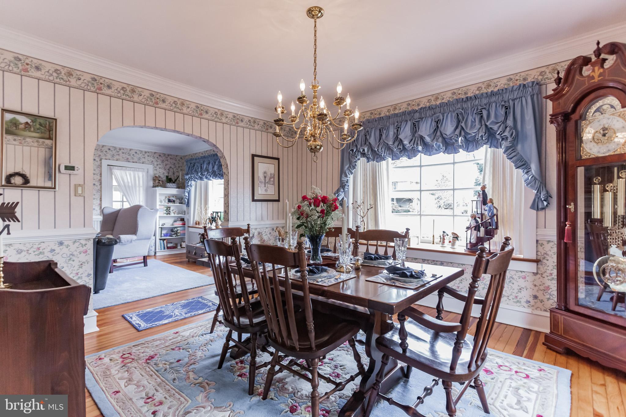 316 Chestnut Street Haddonfield, NJ 08033 - Photo 9 of 30 a view of a dining room with furniture and a chandelier