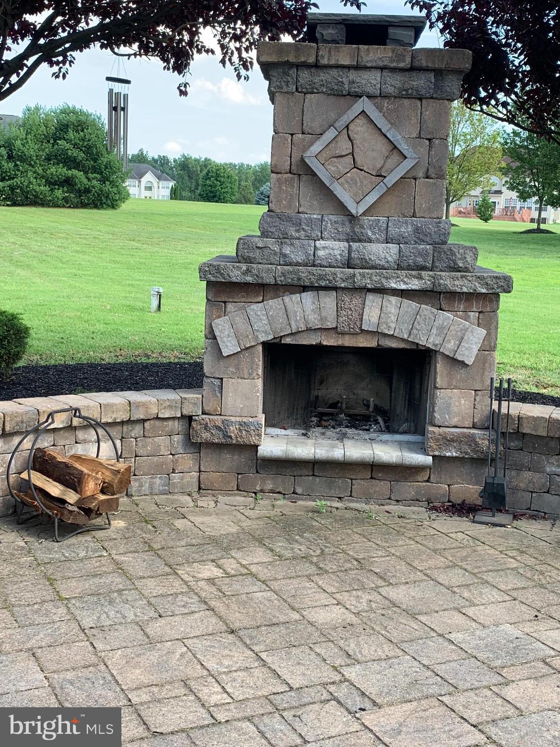 326 Rainey Road Swedesboro, NJ 08085 - Photo 36 of 39 Backyard fireplace