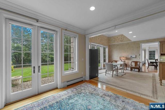 1 Euclid Road Fort Lee, NJ 07024 - Photo 17 of 50 a dining room with furniture water view and large windows