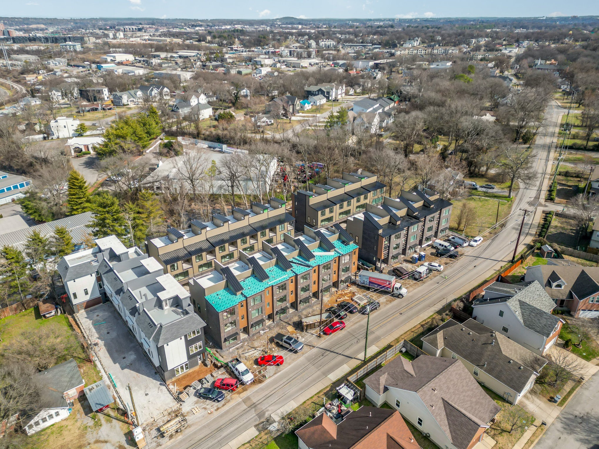 544 D Rosedale Avenue, Unit 14 Nashville, TN 37211 - Photo 14 of 17 an aerial view of city and parking space