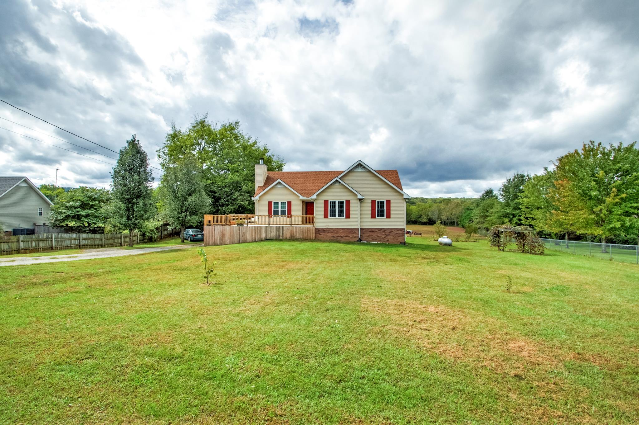 This amazing home sits on 3 acres