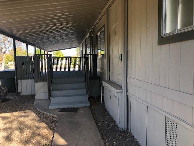 From garage to back door