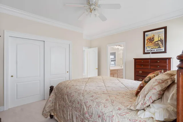 a view of a lake with houses