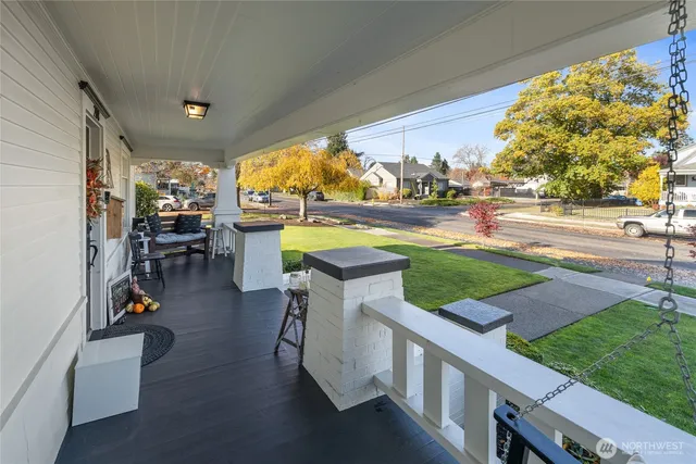 a view of a swimming pool and outdoor space