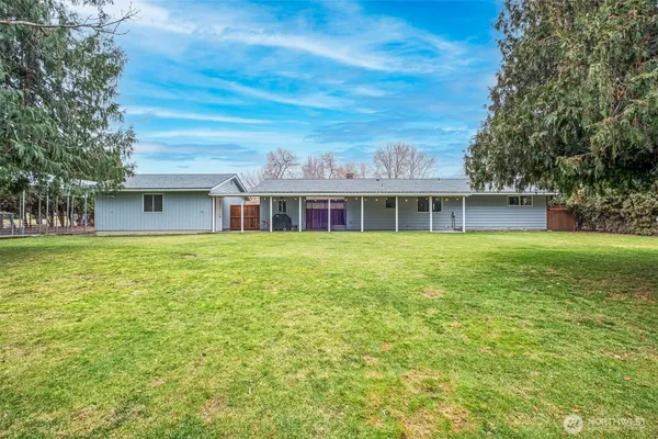 a house view with a garden space