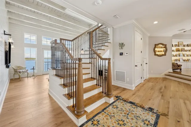 a view of an outdoor space and a lake view