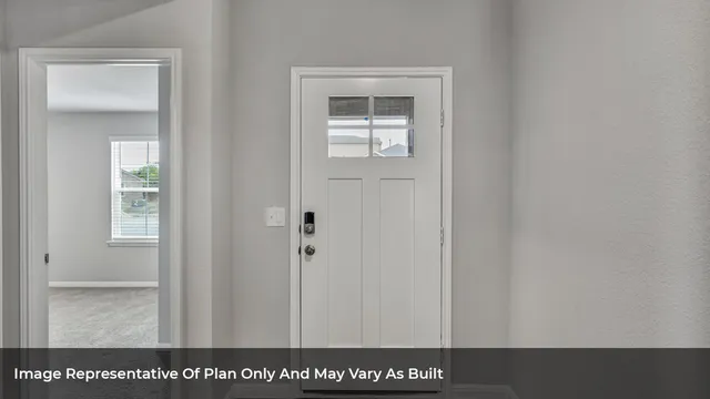 a view of wooden door