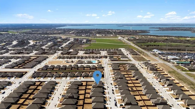 a city view with tall buildings