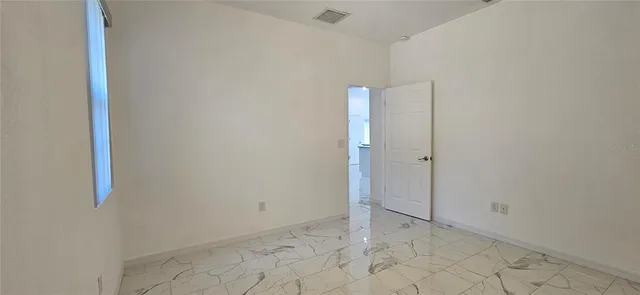 a view of an empty room with a empty space