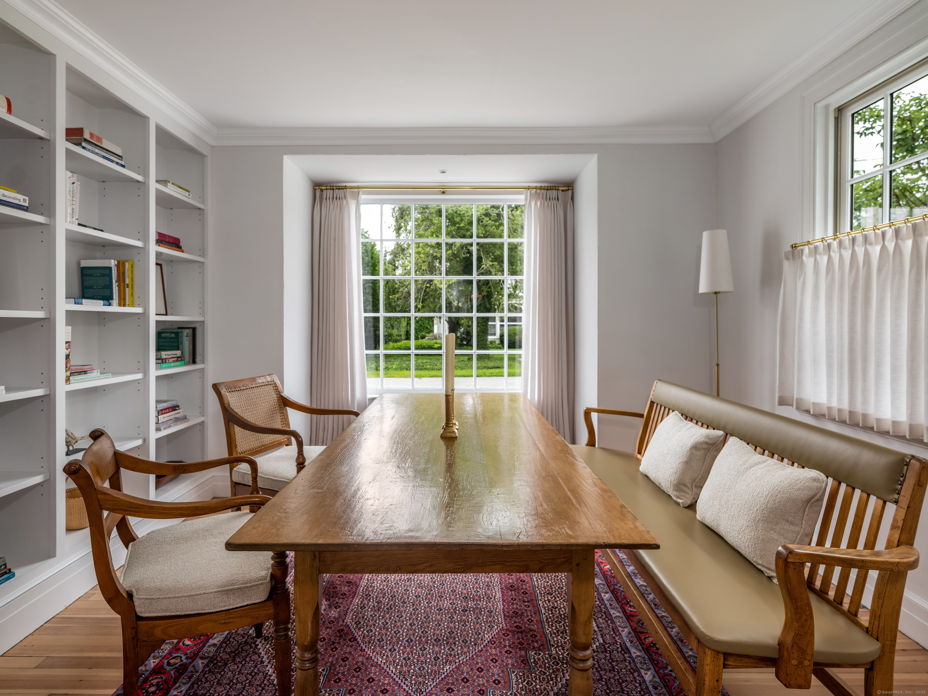 8 Lieutenant River Lane Old Lyme, CT 06371 - Photo 15 of 38 a view of a dining room with furniture and a window