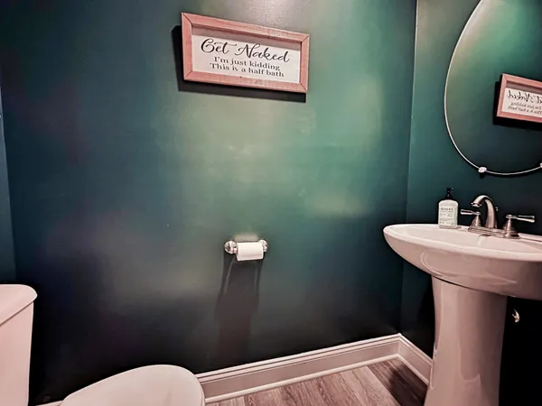 a bathroom with a toilet