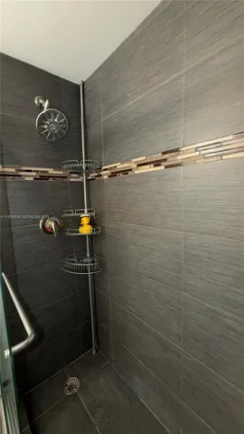 a close view of shower