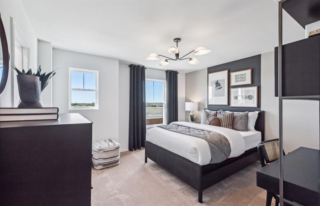 1136 Loch Way Princeton, TX 75407 - Photo 12 of 17 Spacious secondary bedroom with large windows *model representation