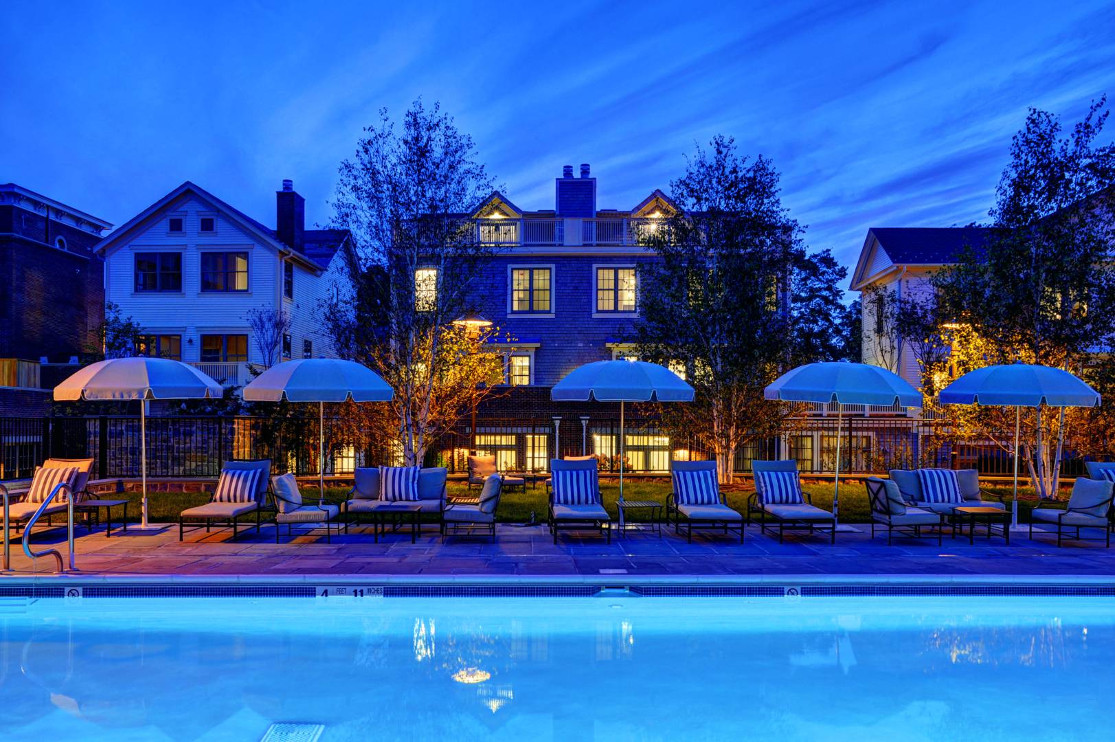 35 Church Street Sag Harbor, NY 11963 - Photo 13 of 16 a view of a swimming pool with an outdoor seating
